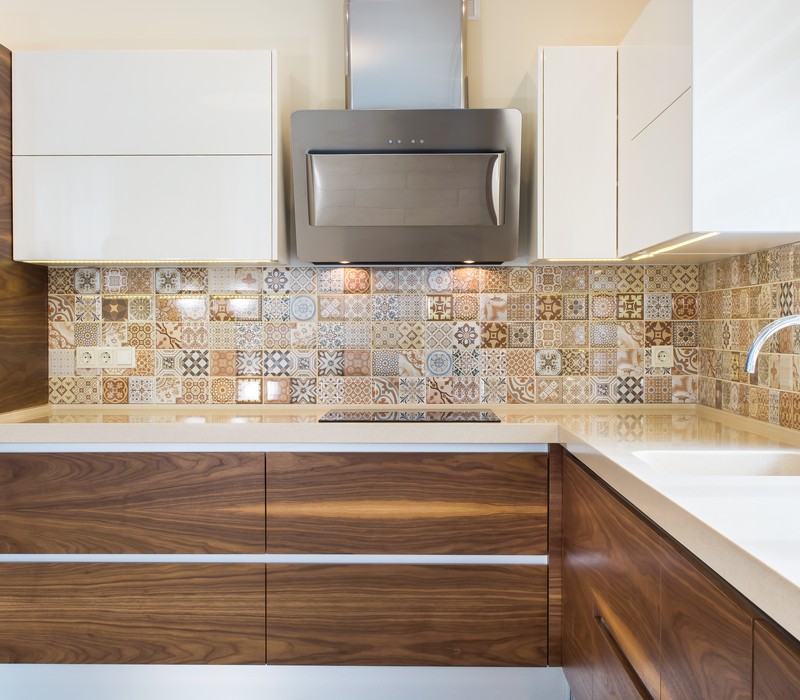 Traditional kitchen cabinets with crown molding for classic homes in Austin