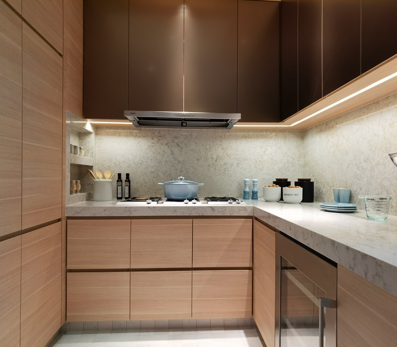 Two-tone kitchen cabinets following Austin's latest design trends