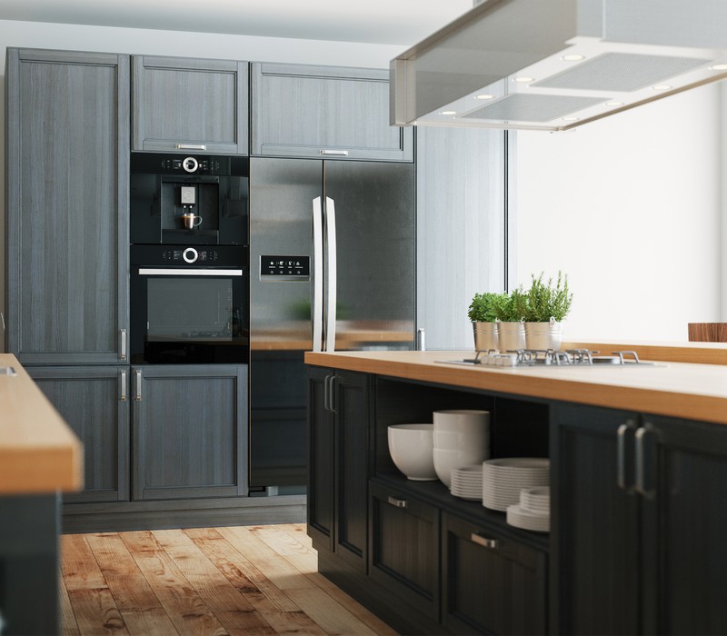 Vanilla cream kitchen cabinets for bright airy kitchens in Austin